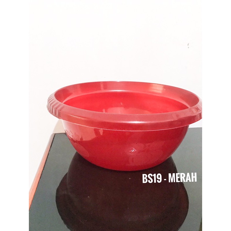 Baskom serbaguna - baskom Plastik - baskom besar - baskom motif - baskom jumbo - BS19 merah