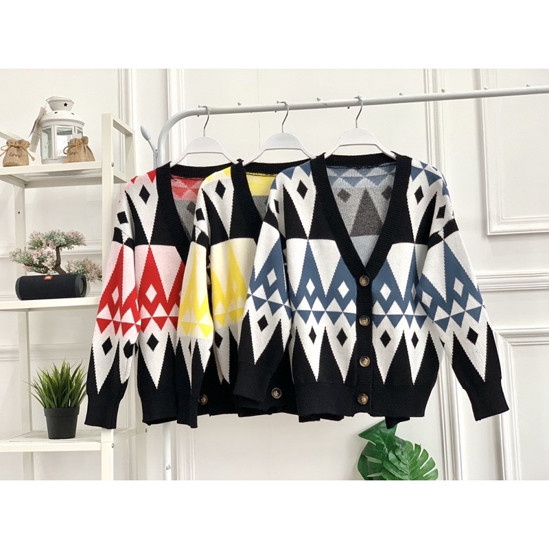 FW B1212 Cardigan Sweater Tebal Premium Luxury