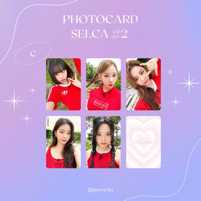 [LE SSERAFIM] PHOTOCARD SELCA #2 LE SSERAFIM ‼️BACA DESKRIPSI‼️