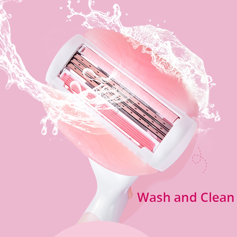 Gillette Venus Women Razor 5lapisan Pisau Dengan Sabun Pelumas Pencukur Aman Peka Penghilang Bulu Untuk Lady Body Hair Cutting