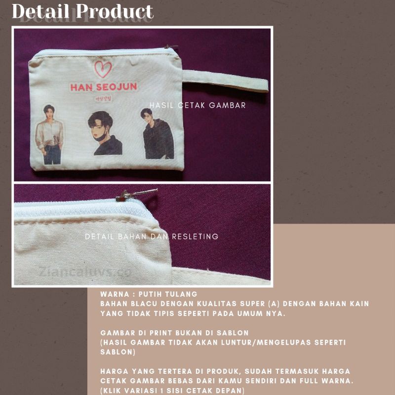 Pouch Custom Resleting 20×15cm