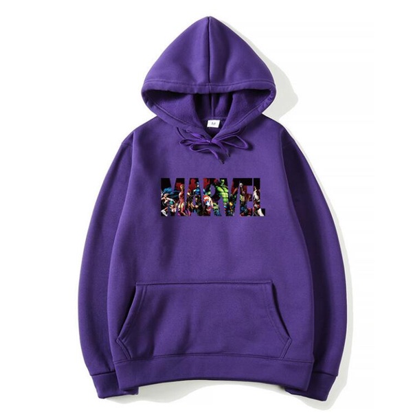 MARVEL ANIMATION Jumper Hoodie II MARVEL Sweater Hoodie II Sweter Oblong Topi Sz M - XL ( Pria &amp; Wanita / Anak &amp; Dewasa )