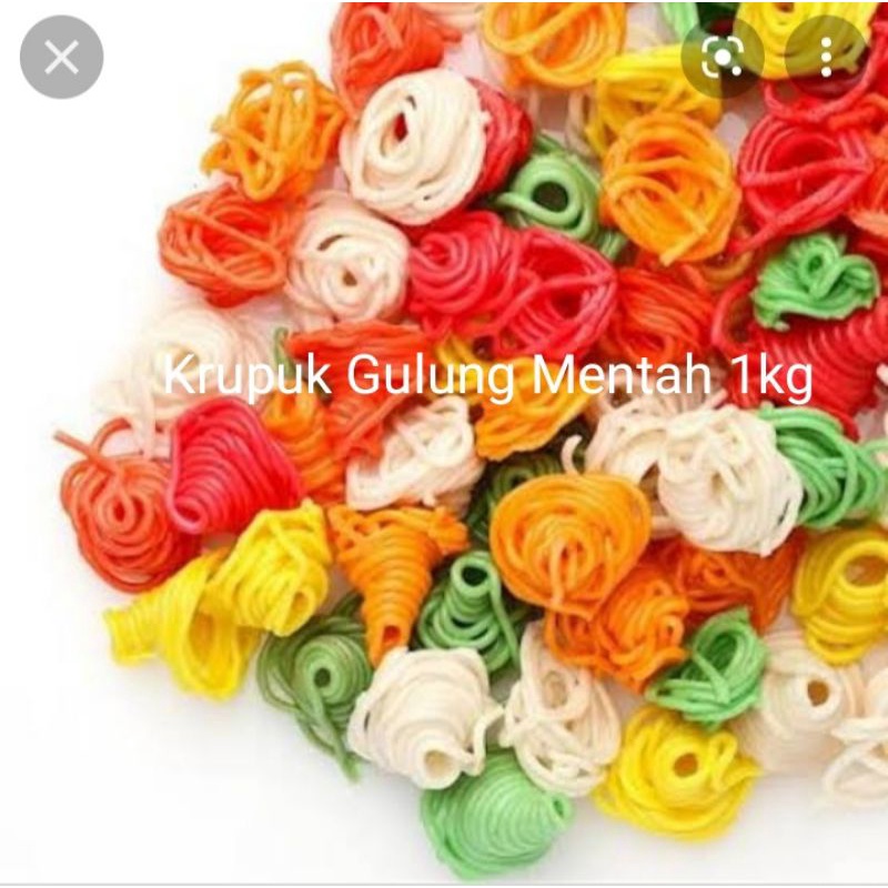 

Krupuk Gelung Mentah 1kg krupuk warna warni
