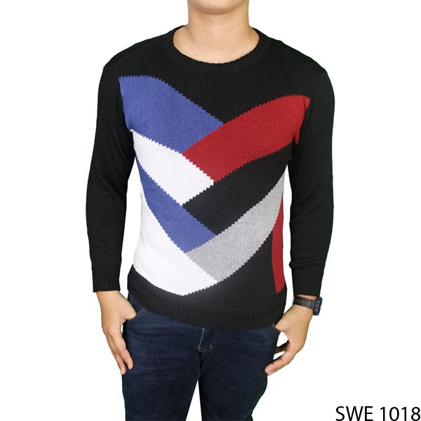 Sweater Keren Modis Pria Rajut Hitam – SWE 1018