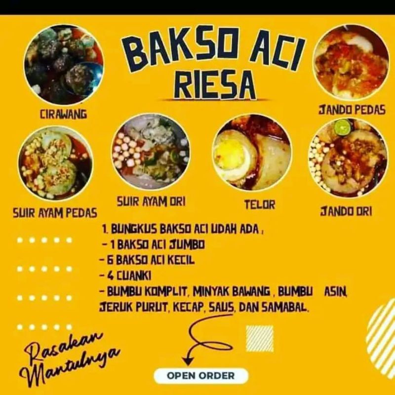 Jual Baso Aci Baso Aci Jumbo Baso Aci Khas Garut Baso Iga Baso Mercon