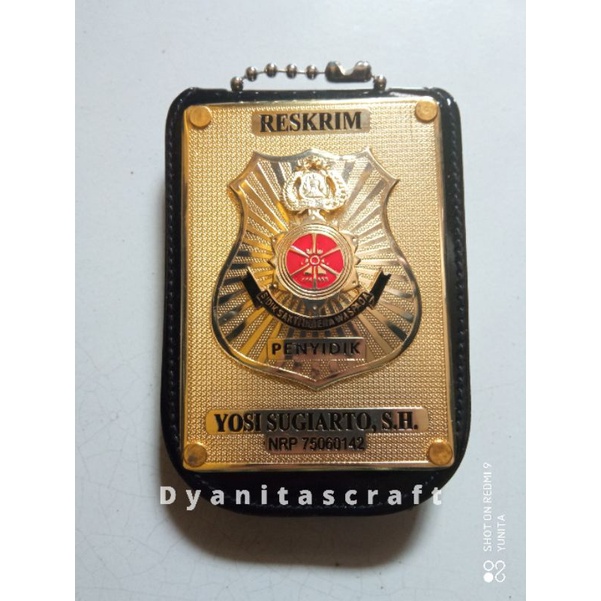 

Custom Kalung Lencana Polisi | Name Tag KTA Polri | Id Card Request Logo, Nama, NRP dsb