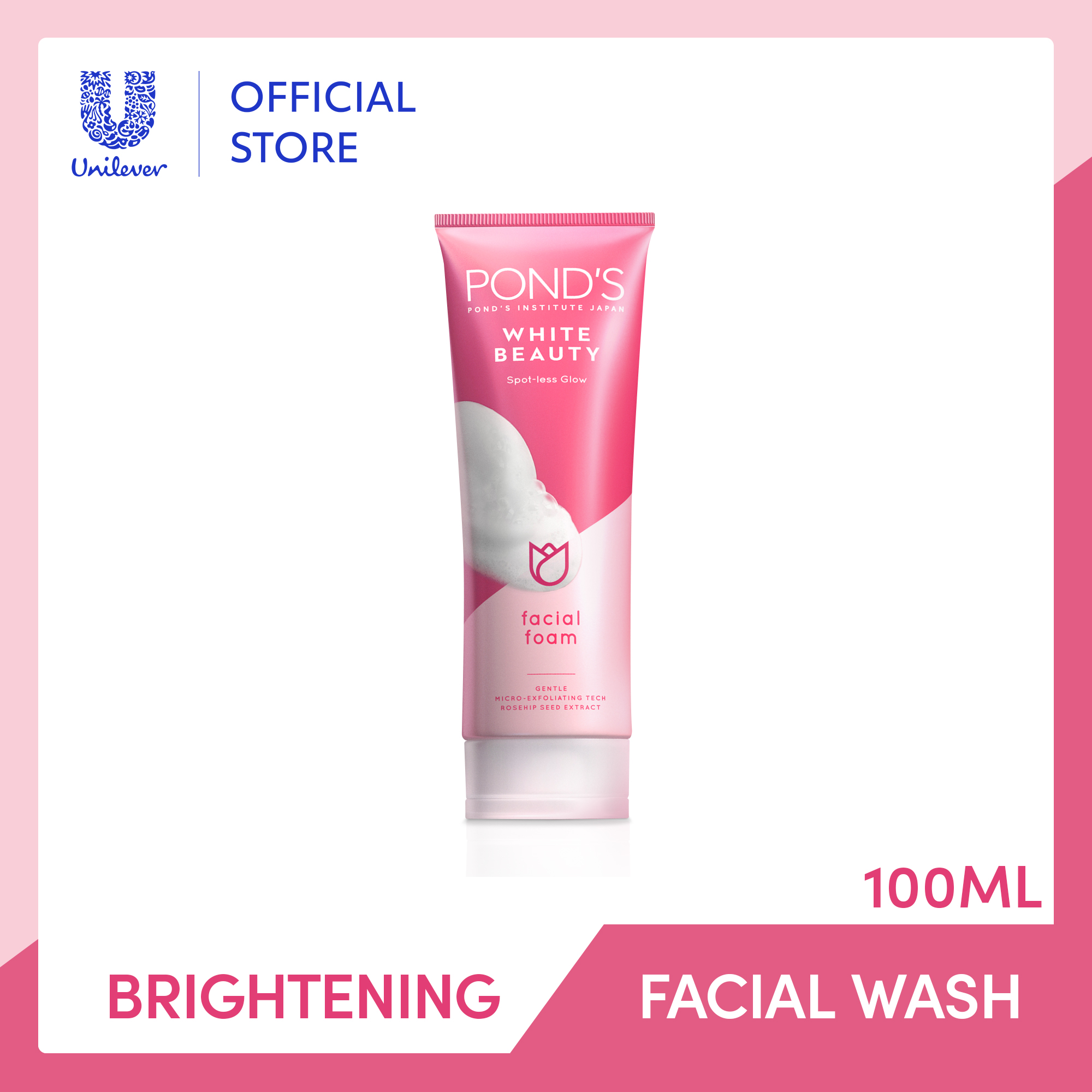 Ponds Bright Beauty Serum Facial Wash 100 G - Sabun Muka, Facial Foam