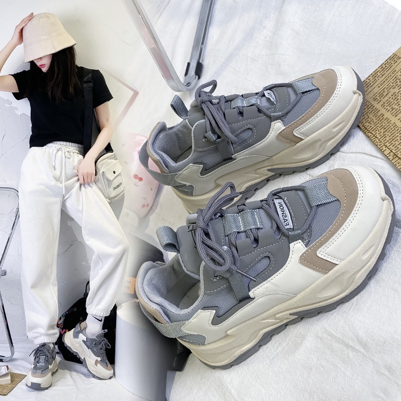 [DREAM] 128 Sepatu Wanita Sneakers Model Korea Tali Import Casual Shoes