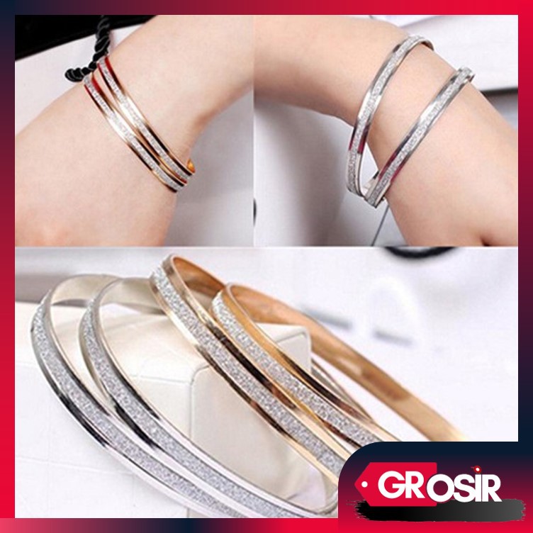 Grosir - G526 Perhiasan Gelang Blink Fashion / Model Kait Bentuk Lingkaran / Set Perhiasan Wanita