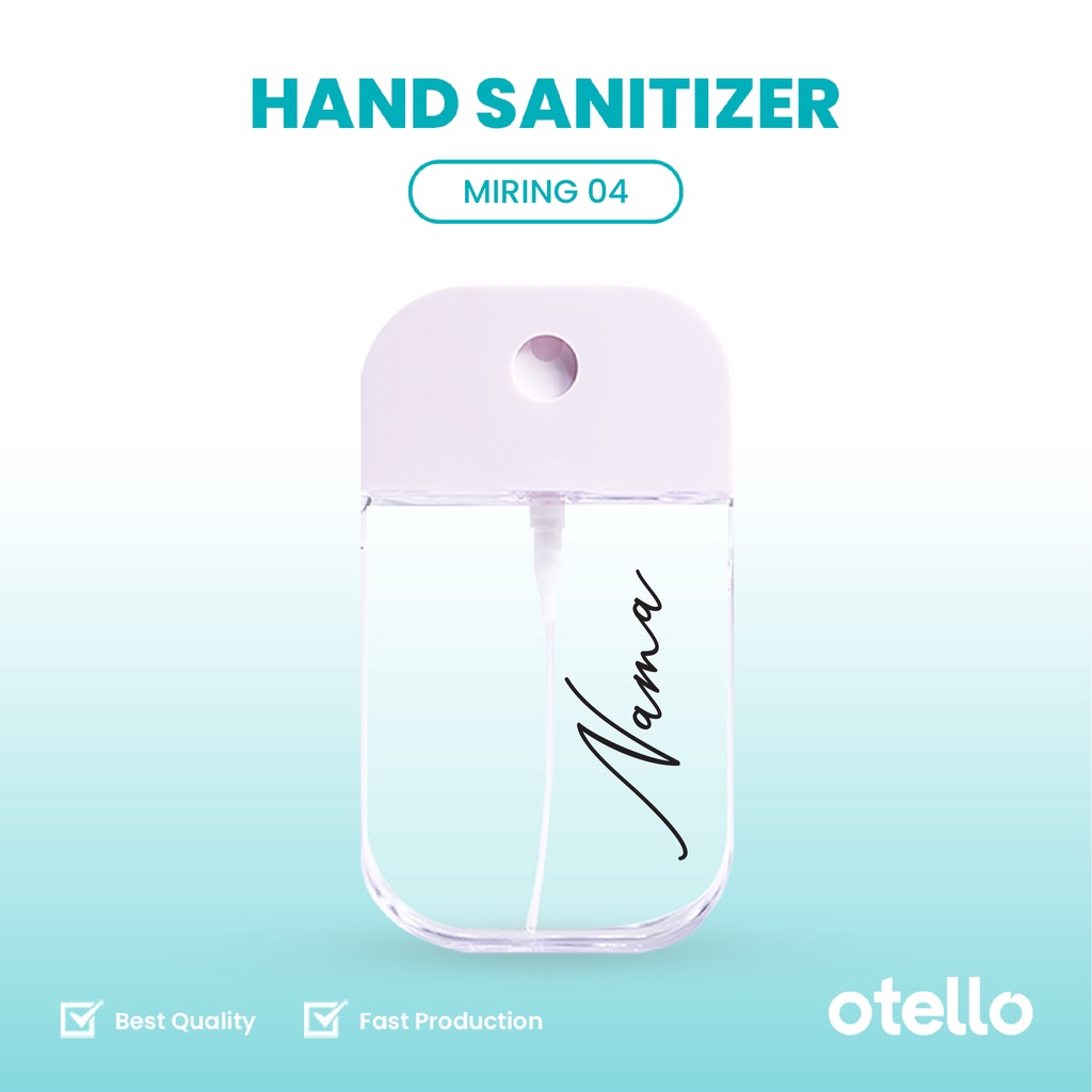 Otello Custom Nama Pocket Hand Sanitizer Spray Botol Bottle 45 ML Touchland Version 2