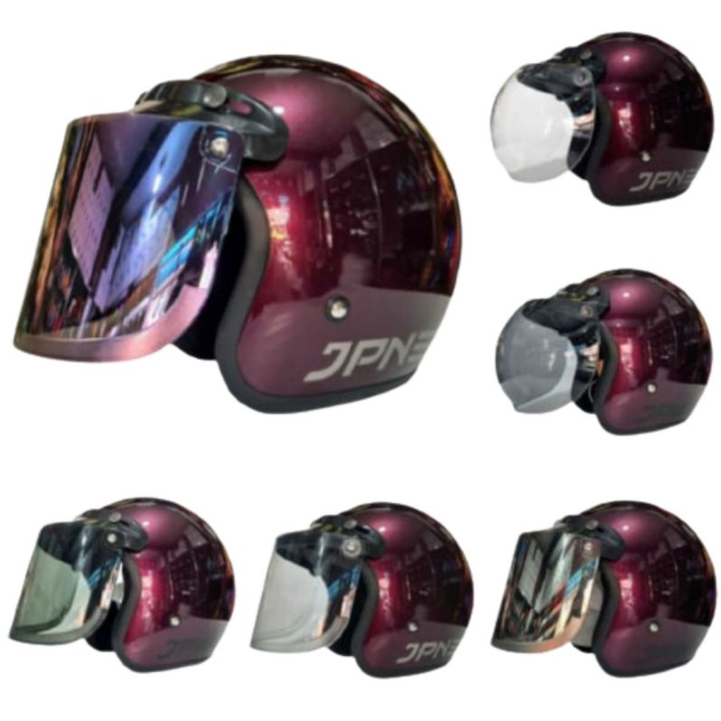 Helm jpn ungu violet glossy ORIGINAL ((COD))