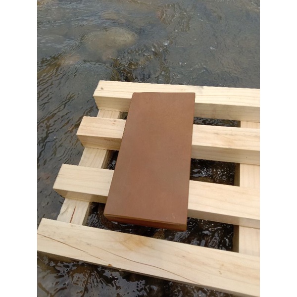 batu asah asli alam lima putra ukuran 20x10x3 gerit 4000