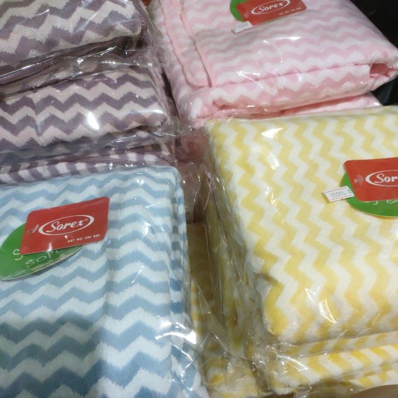 Sorex Towel HM 886 handuk Mandi Dewasa Microfiber motif zigzag