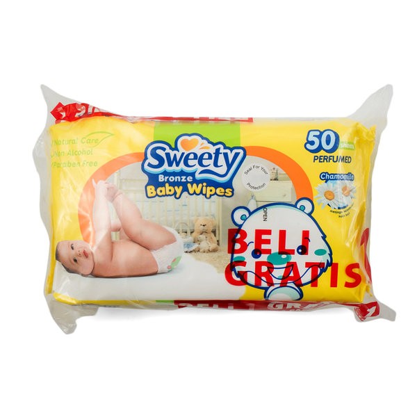 Sweety Bronze Baby Wipes / Tisu Basah Buy 1 get 1 Free