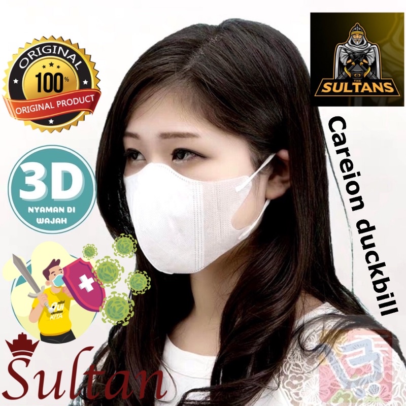 PROMO 1BOX 50PCS CAREION MASKER DUCKBILL FACE MASK ANTI CORONA