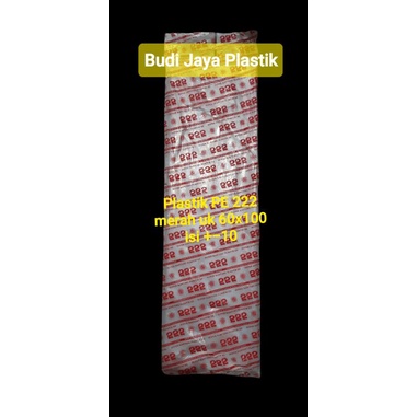 plastik pe 222 merah/pe 555 merah uk 60x100