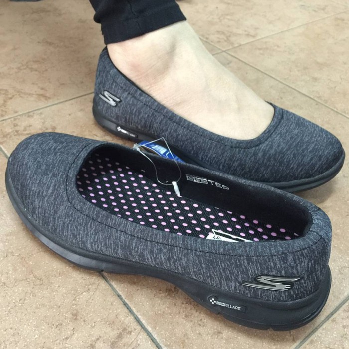 SEPATU WANITA SEPATU WANITA / CEWEK SKECHERS GOWALK BALLERINA - HITAM, 36 KUALITAS TERBAIK