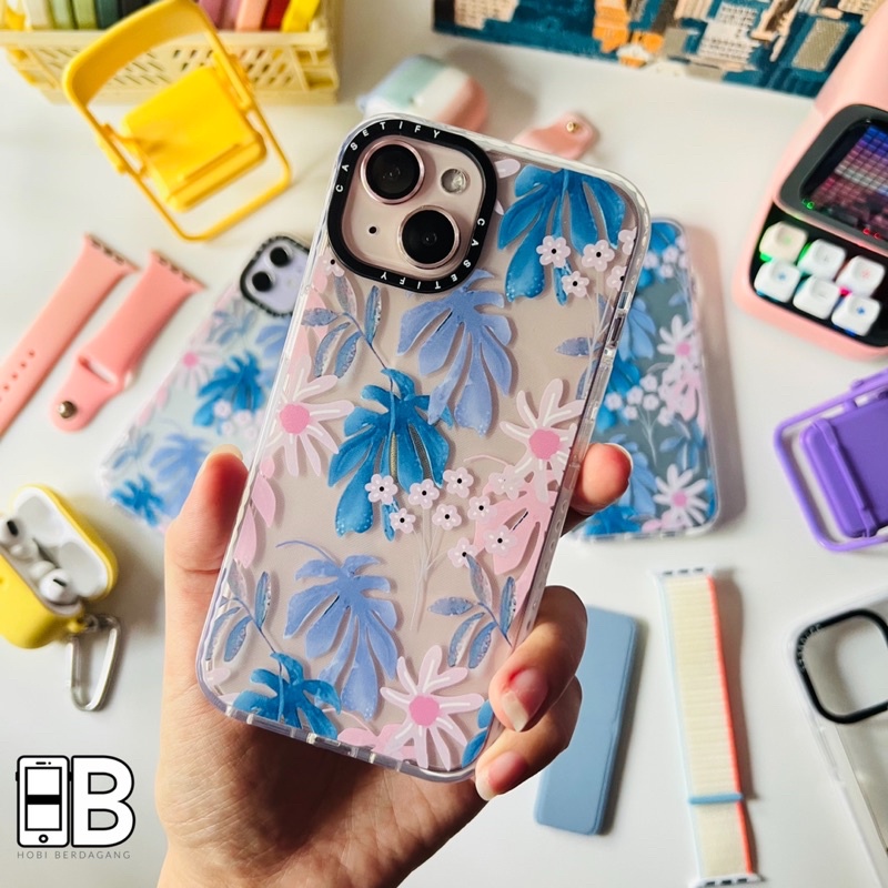 Casetify Monstera Flower Plant Case Bunga Daun Monstera iPhone 7 8 PLUS X XR XS 11 12 PRO MAX