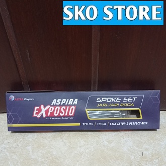 Ruji Jari Jari AE-2SPC-9-159 Aspira Exposio Spoke Set Supra X 125 (RR), Karisma (RR) Original Murah