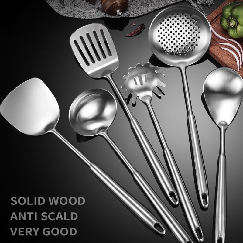 CEO Alat Masak Spatula Stainless 6 Varian - Spatula Kitchen Ware Set Stainless Spatula - Alat Masak All In One