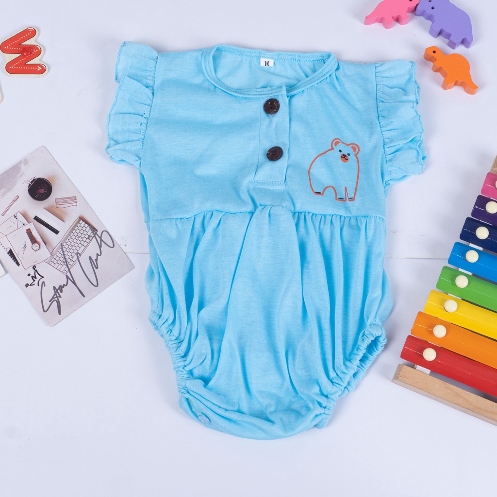 VS - Ruffle Romper Baby Jumper Bayi Perempuan Animal Edition 0-2 thn