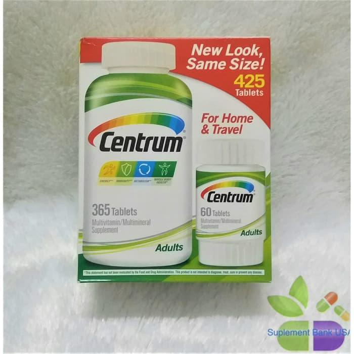 Medicine Centrum Adults Under 50 365 60 Tablets Isi 425 Shopee Indonesia