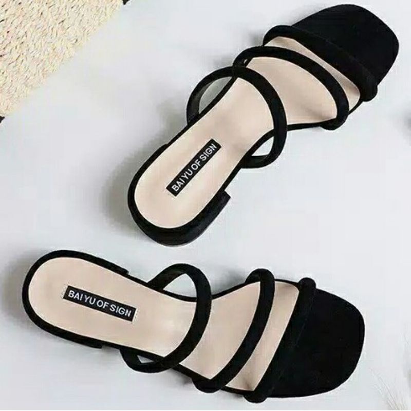 Sandal Wanita Hak tahu 3cm Bantiga SA95