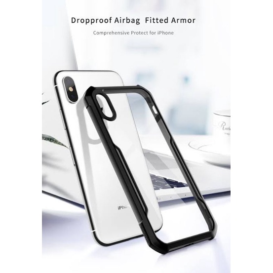 Case Fuze Armor Acrylic Bening Transparan Iphone X/XS/XR/XS MAX