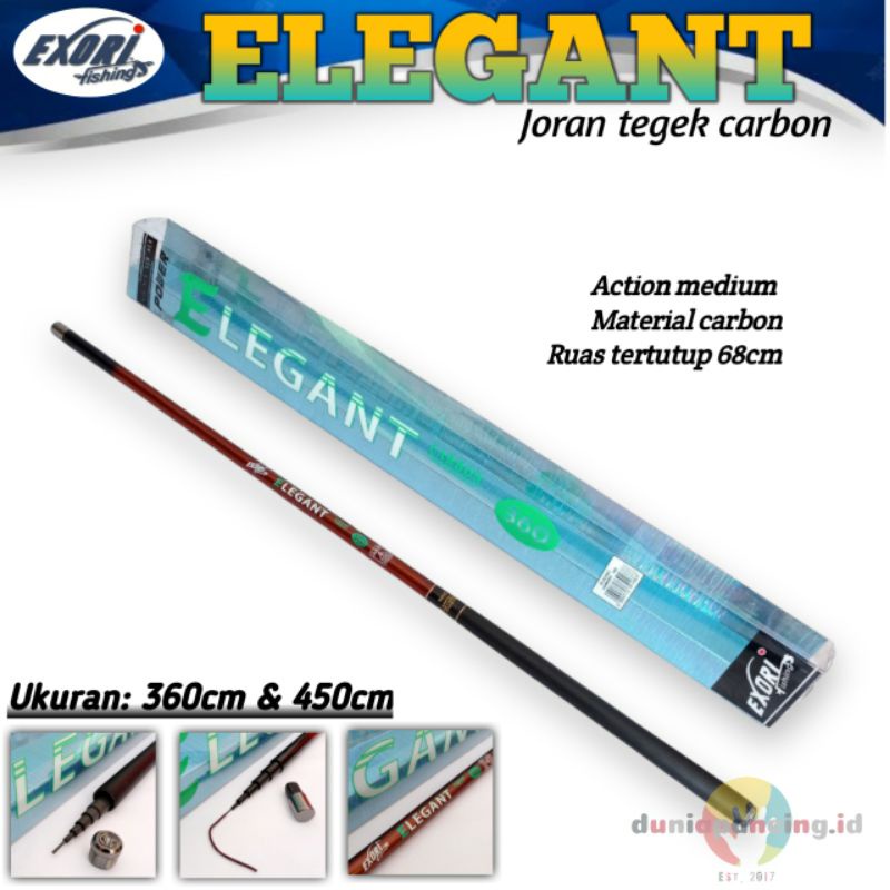 Joran tegek exori elegant 360 450 carbon action medium hard seperti iguruai kaiju iguruai tiger warr