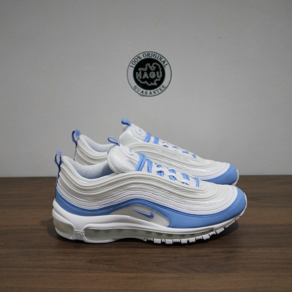 NIKE AIR MAX 97 ESS (pastel blue/white) HAGUSNEAKER 100% ORIGINAL