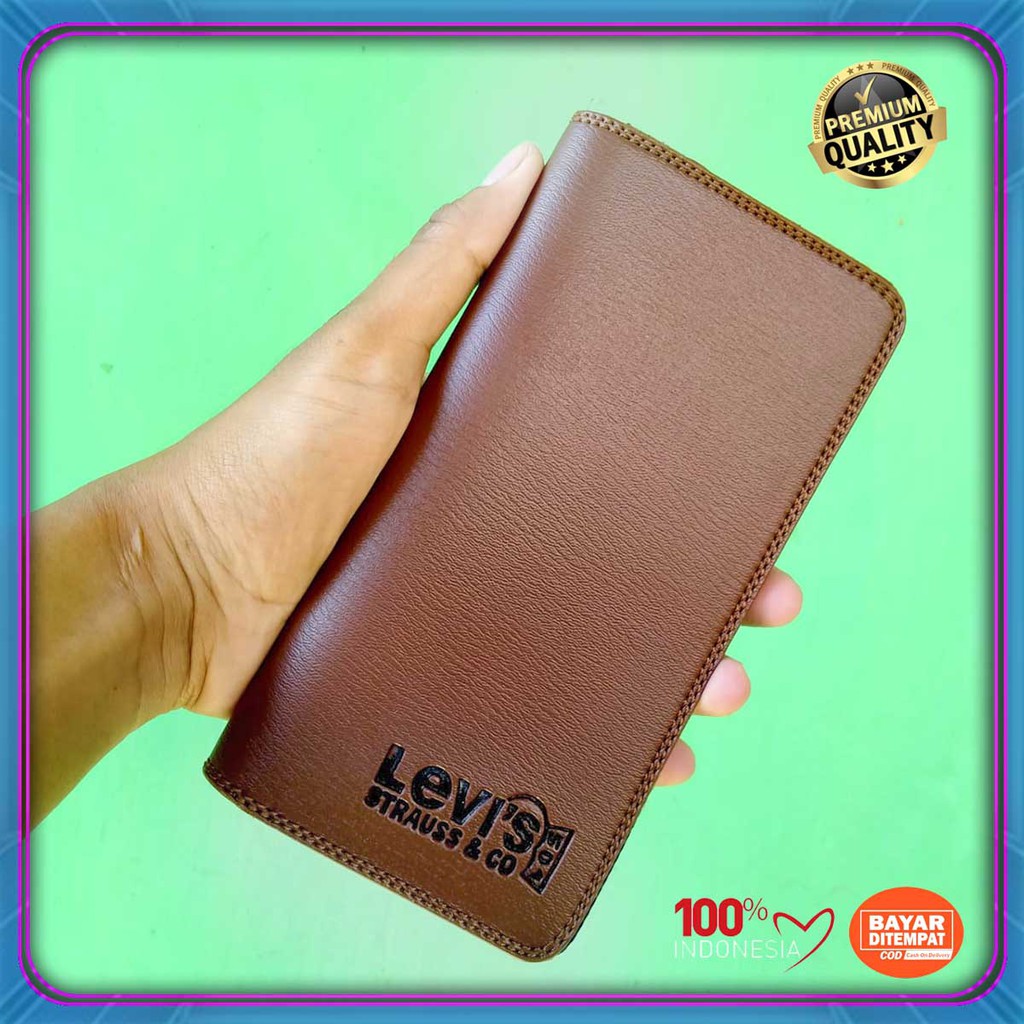 Promo dompet pria panjang levis keren fashionable masa kini COD