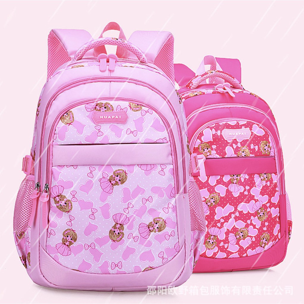 WWH10 Tas Anak Perempuan Sekolah SD Ransel 3D Timbul Size 16&quot; Besar Girl Impor TKM