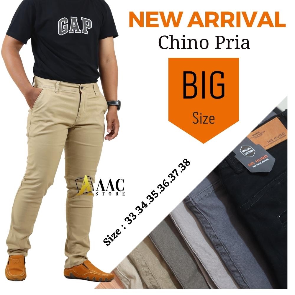 CELANA CHINO PRIA BIG SIZE SLIM FIT ORIGINAL MC HUGO