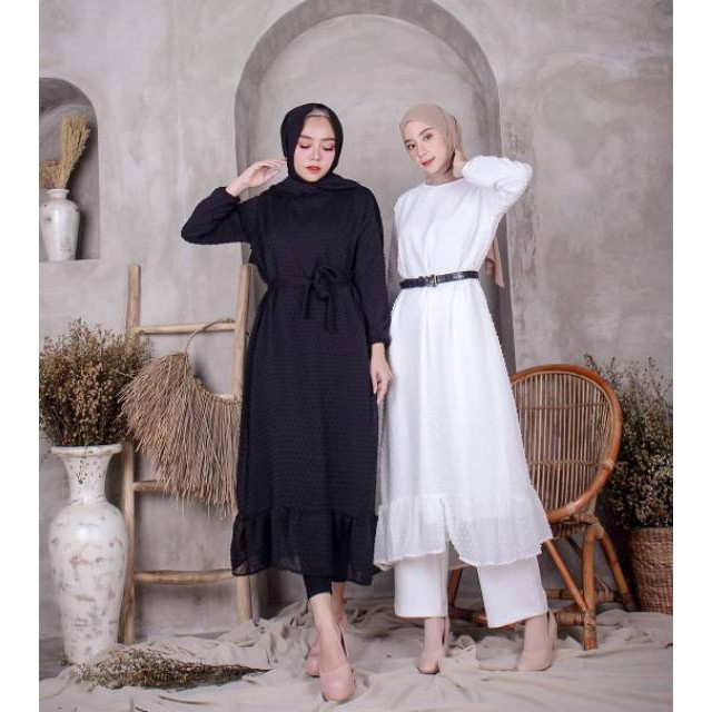 DRESS - PAKAIAN WANITA - CLAUDYA DRESS - DRESS WANITA - ATASAN WANITA - FASHION MUSLIM - GAMIS - COD