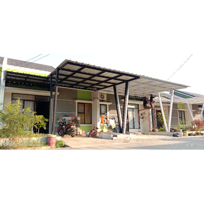 kanopi baja ringan atap spandek