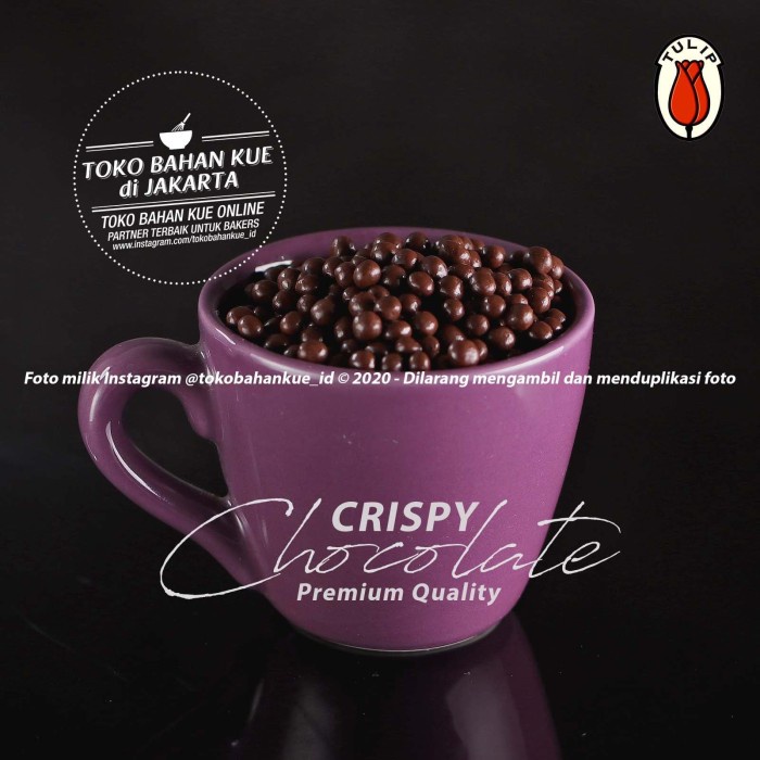

Tulip - Chocolate CRISPY CHOC 500gr Choco Ball Crispearls Compound Kue