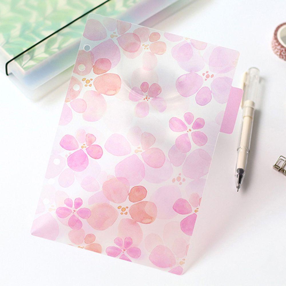 REBUY Binder Indeks Sekat 6pcs /set Perlengkapan Sekolah DIY Aksesori 6-Ring Binder Notepads Diary Pemisah Halaman