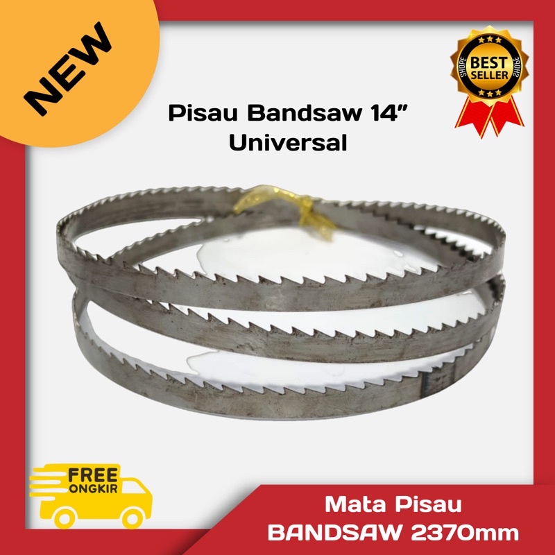 Mata Pisau BandSaw 14 inch - 2370mm - Tebal 0.6mm - Lebar 10mm