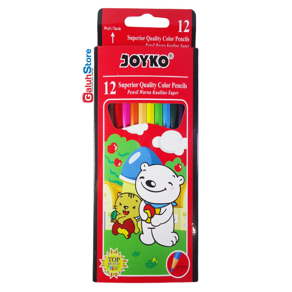 

Joyko Pensil Warna 12 Warna