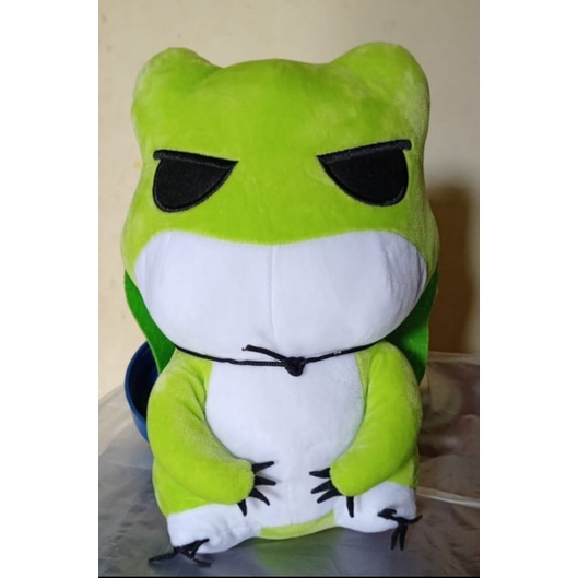 Topi Katak Perjalanan Boneka Katak Hijau Permainan Katak Mainan Mewah Katak Boneka Mainan Mewah Bone