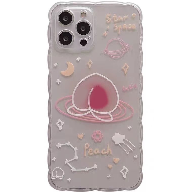 Soft Case Desain Pear Plating Untuk iPhone 13 13pro 12promaxSE2 2020 / 11 Pro MAX / 6S / 7 / 8 Plus / XR