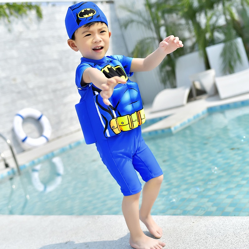 BAJU RENANG APUNG ANAK LAKI LAKI PAKAIAN BERENANG MENGAPUNG ANAK PELAMPUNG MENGAMBANG MOTIF BATMAN