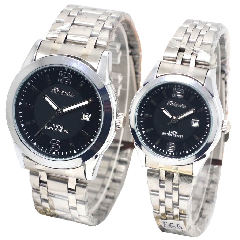 Premium (RRW) Tetonis Jam Tangan Formal Couple Murah 6680 Anti Air - Quartz Analog - Original - All