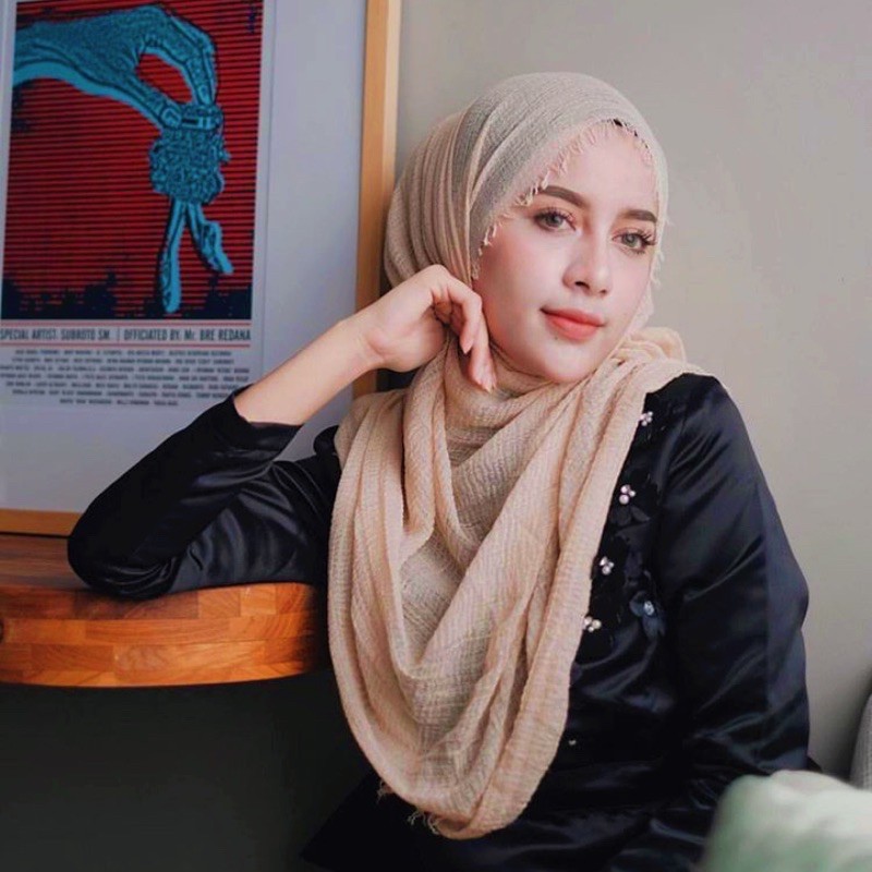 PART 2 / PASHMINA CRINKLE ARABIAN / PASHMINA KUSUT/PASHMINA NEGRO LIBANON PREMIUM