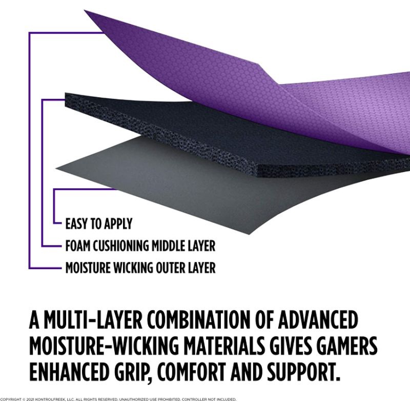 KontrolFreek Performance Grips untuk Nintendo Switch Pro Controller (Galaxy Purple)