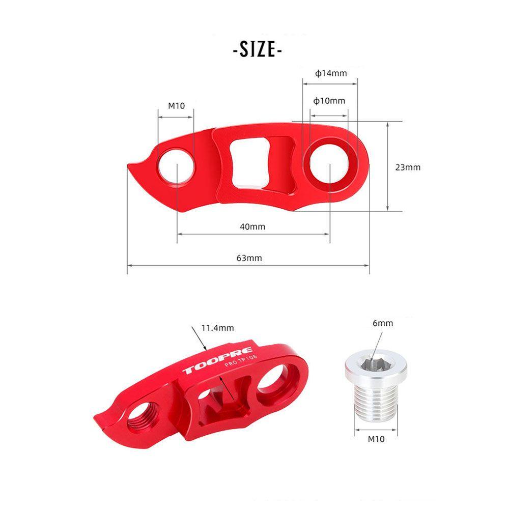 Lanfy Bike Derailleur Extender Sepeda Jalan MTB Frame Link Sepeda Bagian Gantungan Extender Derailleur Gantungan Sepeda Ekor Hook Converter