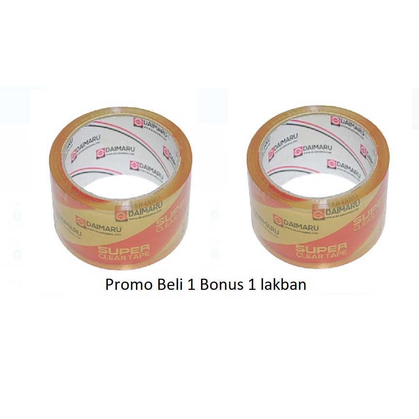 Paket 2pcs Lakban Kertas Daimaru