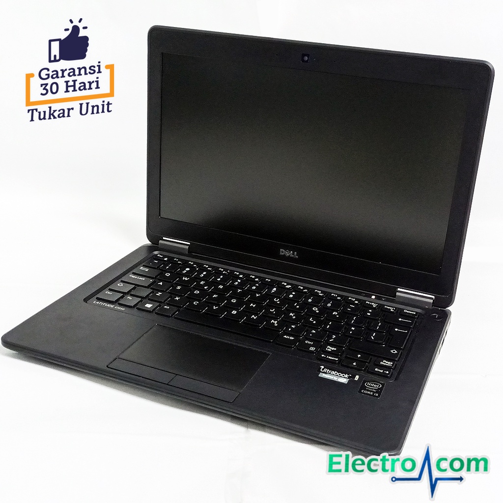 Laptop Dell Latitude E7250 i7 Gen5 RAM 8GB SSD 256GB 12,5INCH Mulus bergaransi