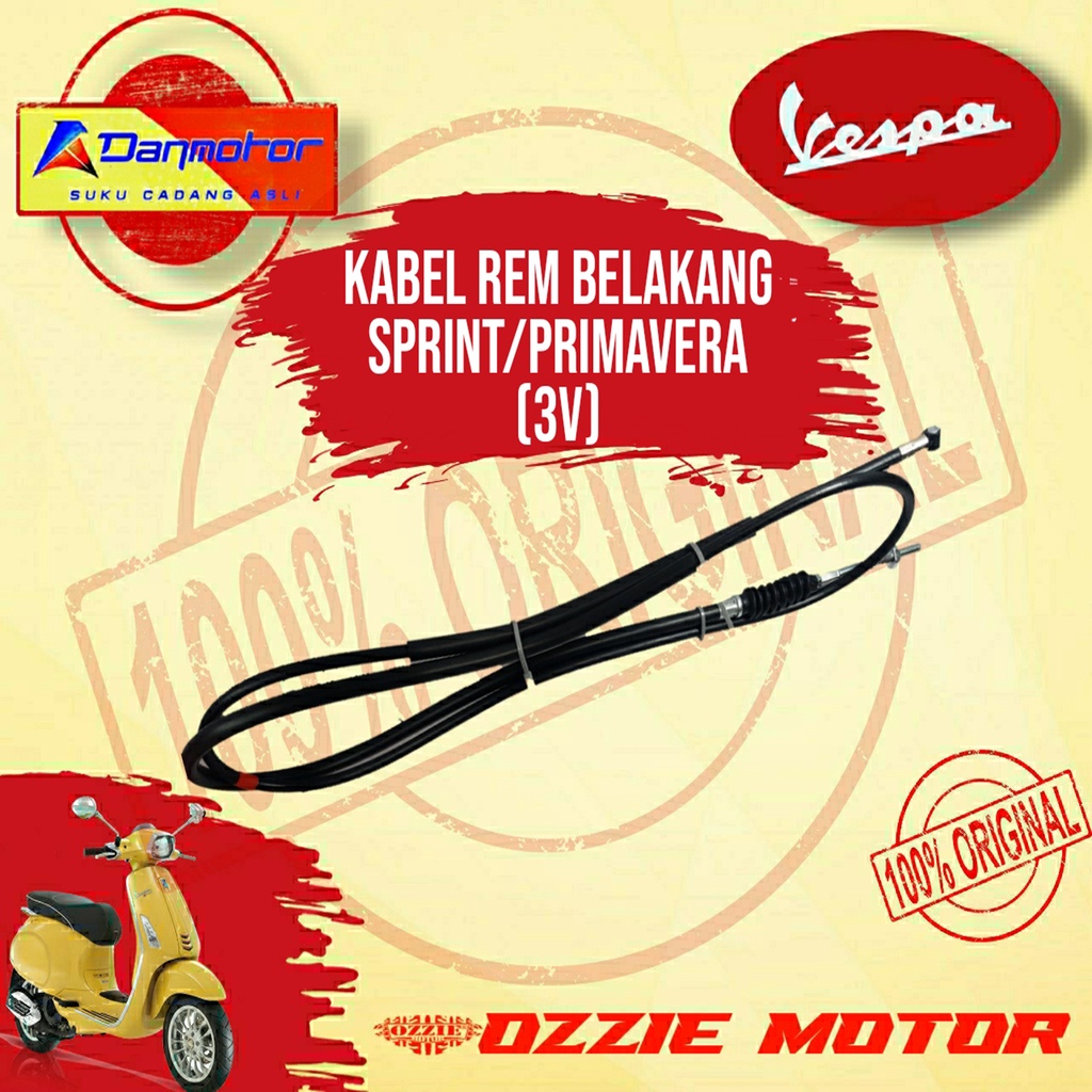 DANMOTOR KABEL REM BELAKANG ORIGINAL VESPA MATIC SPRINT 3V