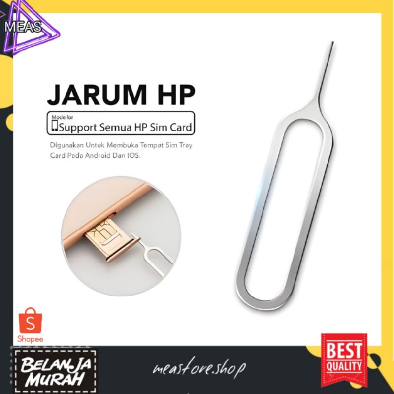 MEASTORE | SIM INJECTOR - JARUM TUSUKAN CARD TRAY EJECTOR PEMBUKA MEMORY